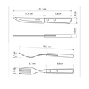 Juego para asado 14 pzas