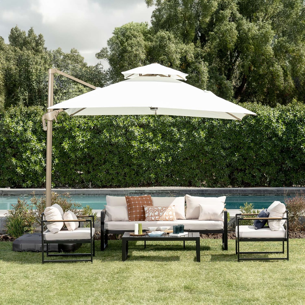 Juego living terraza Mykonos 3-1-1