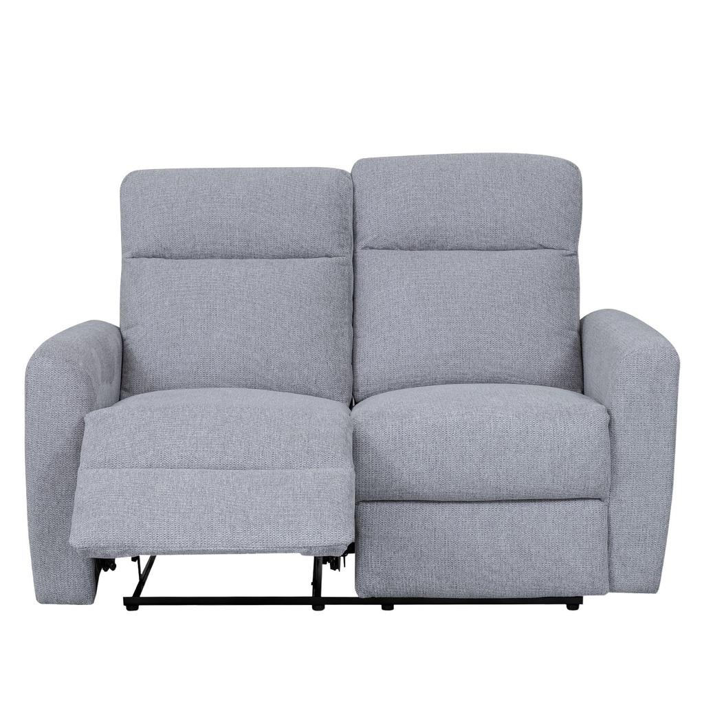 Sofá reclinable 2 cuerpos Milán gris claro