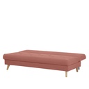 Futón con almacenaje Argis rosado