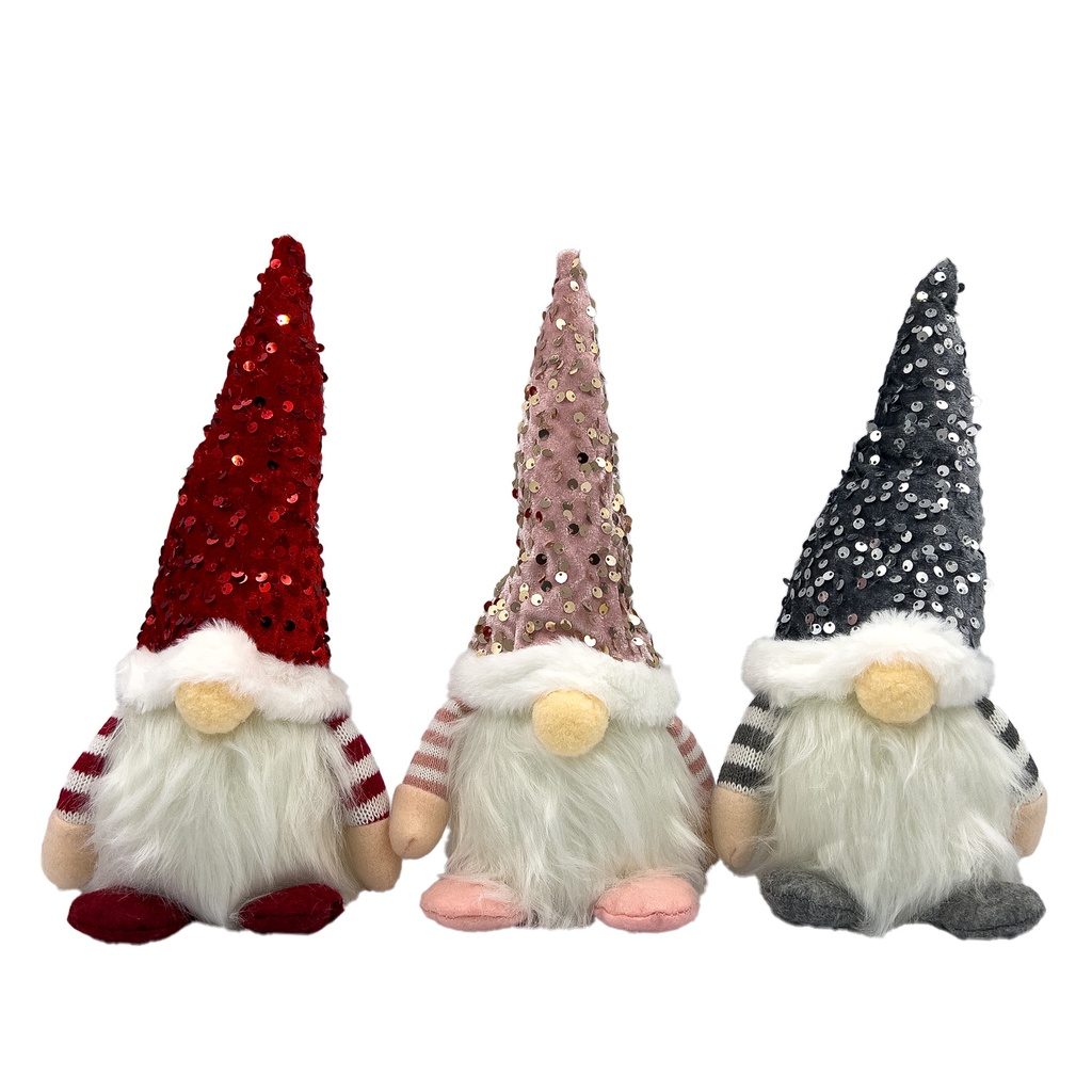 Adorno Pascuero gorro glitter 28cm