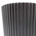 Macetero ranurado negro 14cm