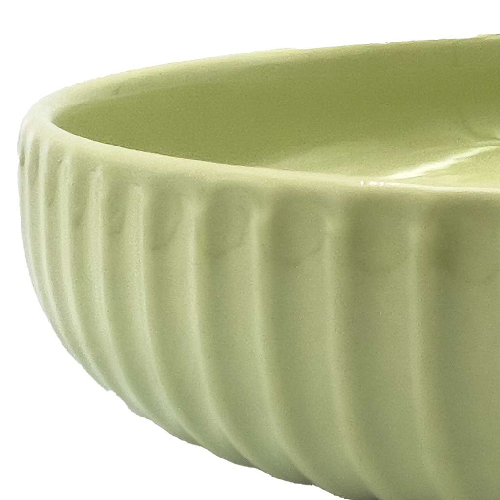 Plato hondo Comacchio verde 20cm