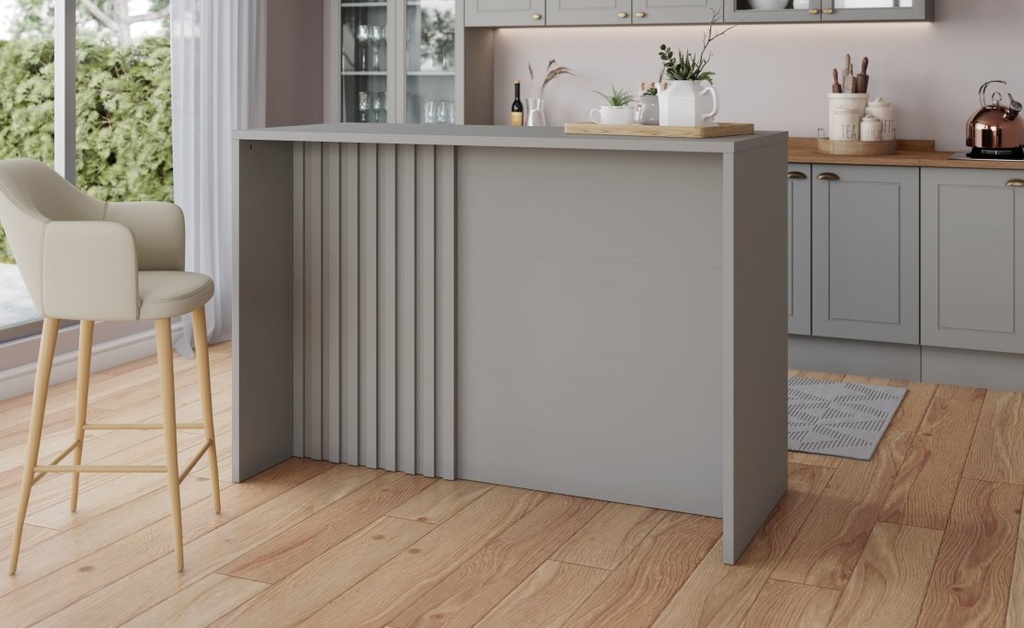 Módulo Isla cocina Americana gris