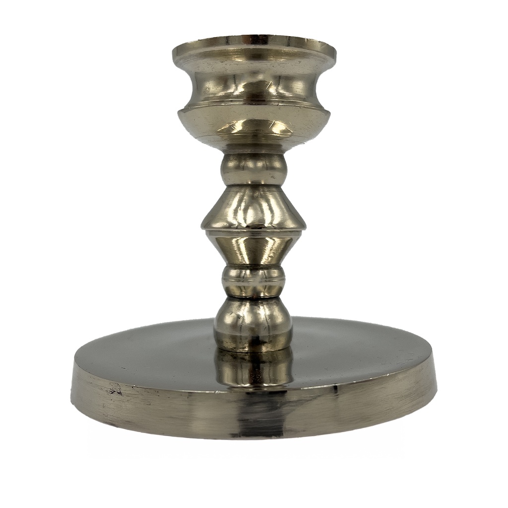 Candelabro plateado 8cm