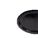 Bandeja ovalada negra 23,5x15x1cm