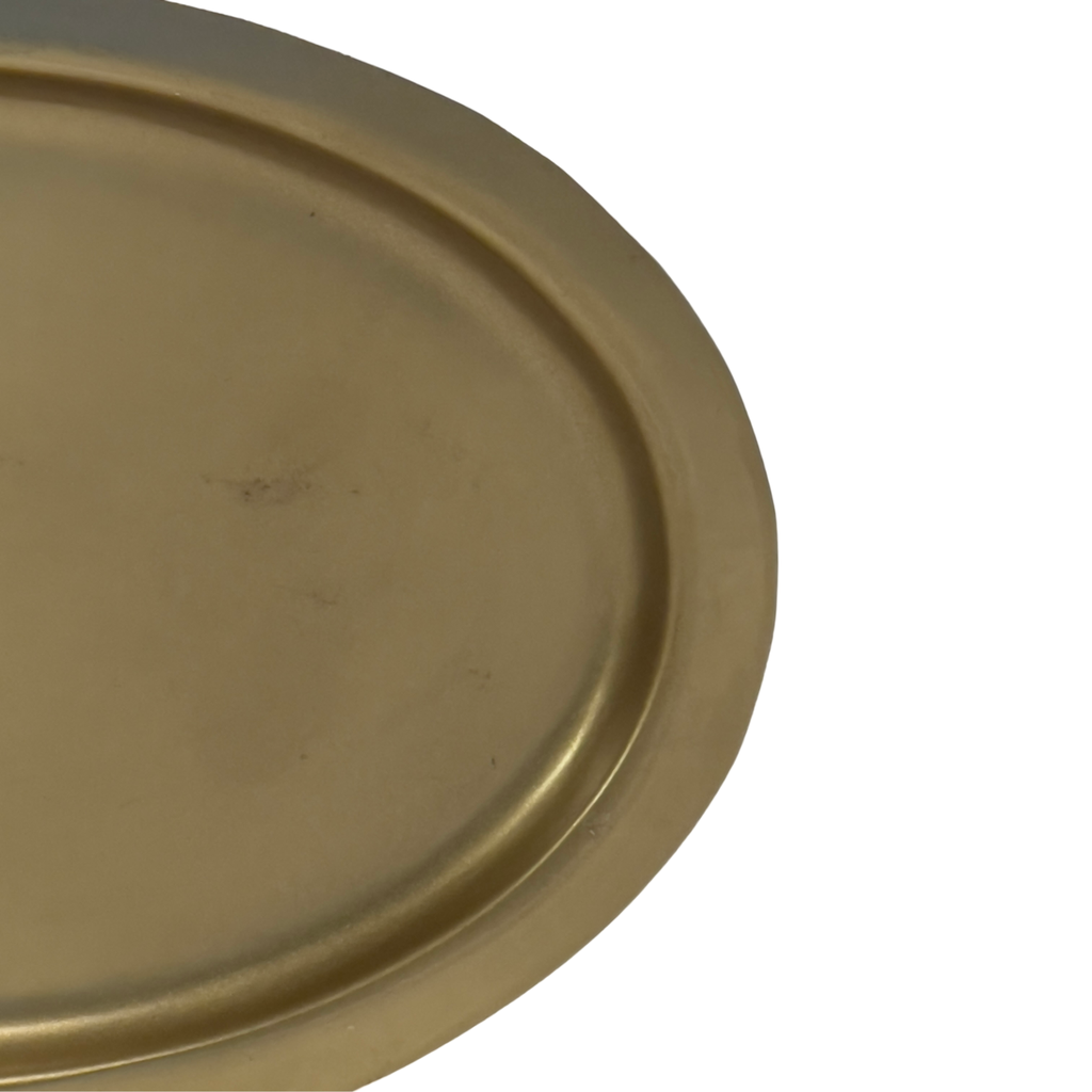 Bandeja ovalada dorada 23,5x15x1cm