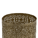 Porta vela dorado 12x12x18,5cm