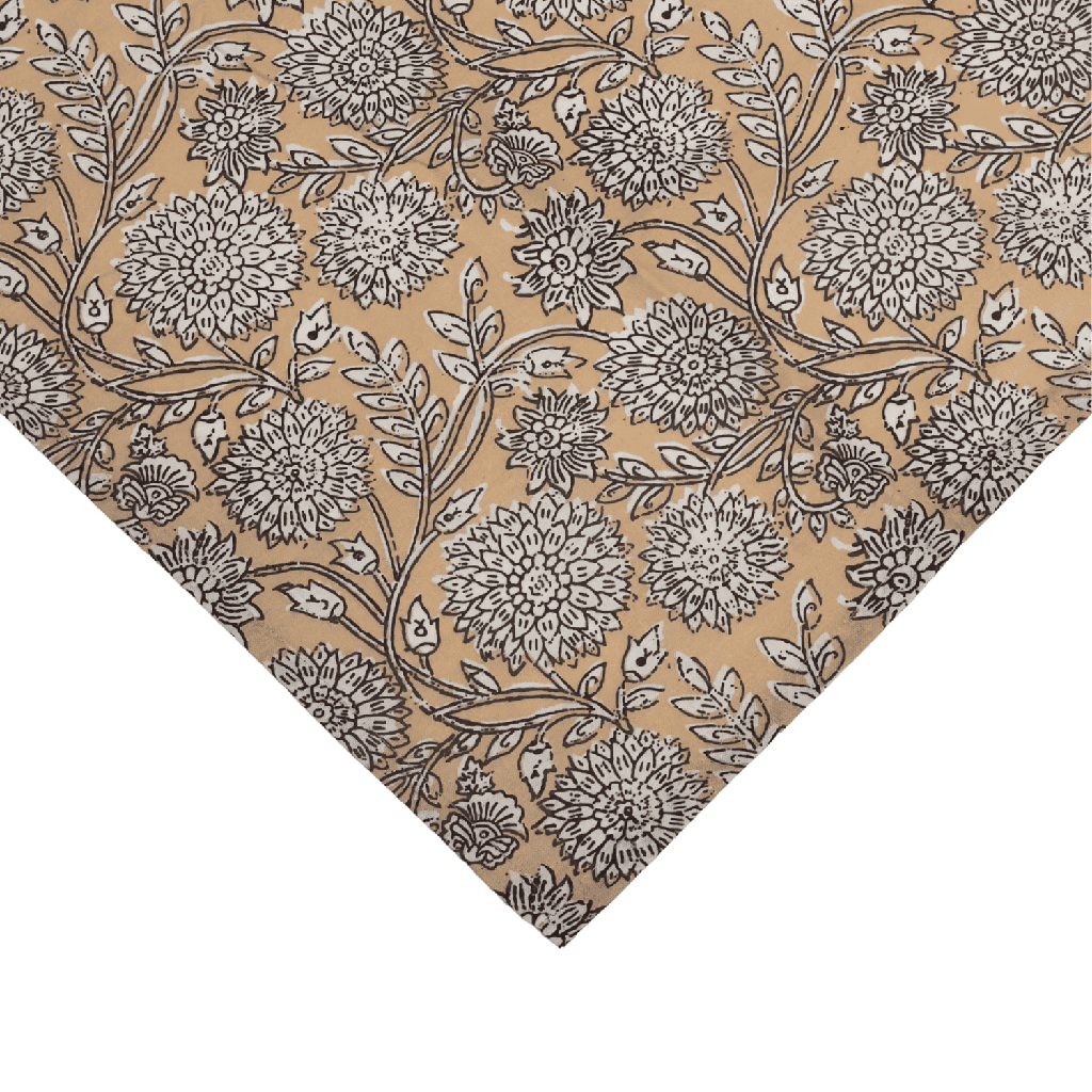 Mantel flower print crudo 200x135cm