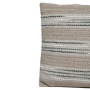Cojín tejido rayas beige 45x45cm