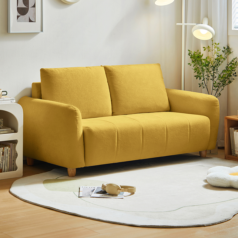 Sofá 3 cuerpos Texas mostaza