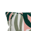 Cojín bordado hojas 45x45cm