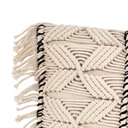 Cojín macrame crudo 30x50cm