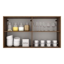 Aéreo cocina Agata gris 2 puertas 80cm