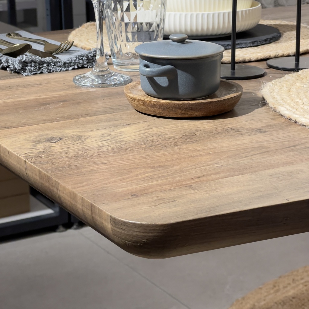 Mesa comedor 6 puestos Bonaire madera oscura