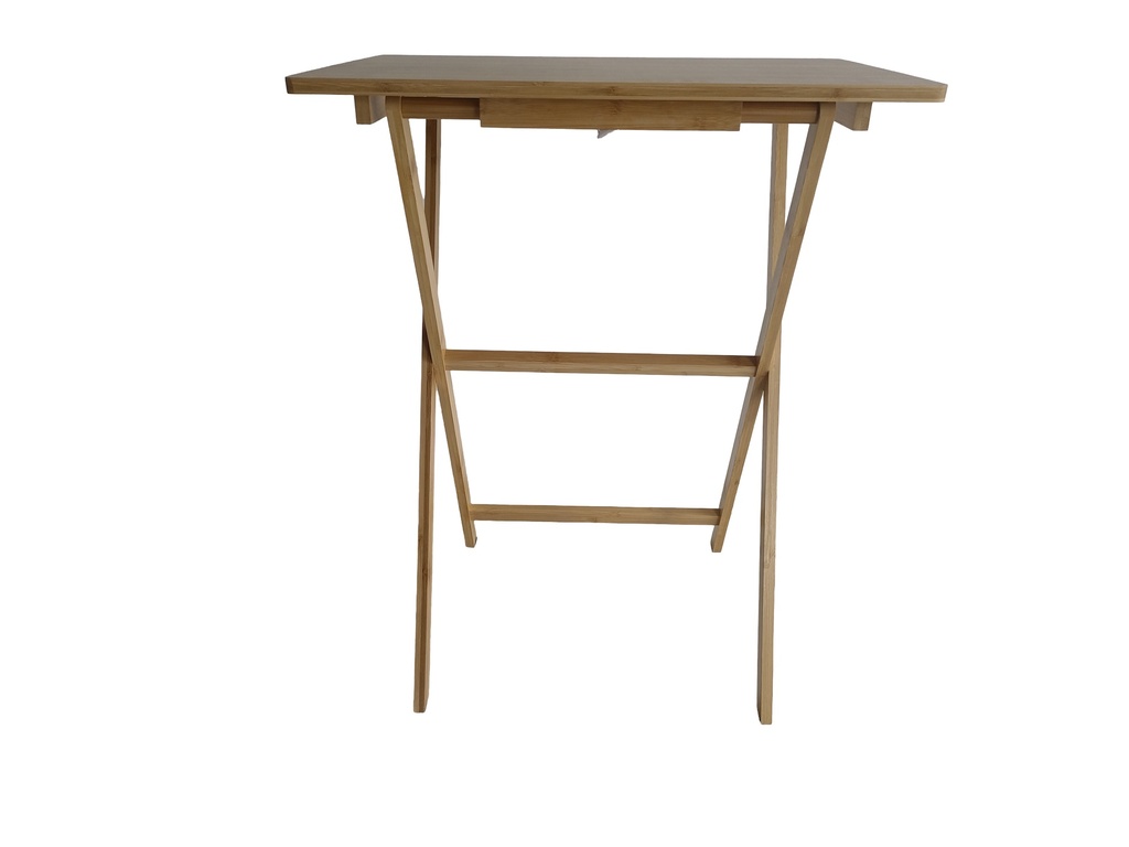 Mesa lateral bambú 60x40cm
