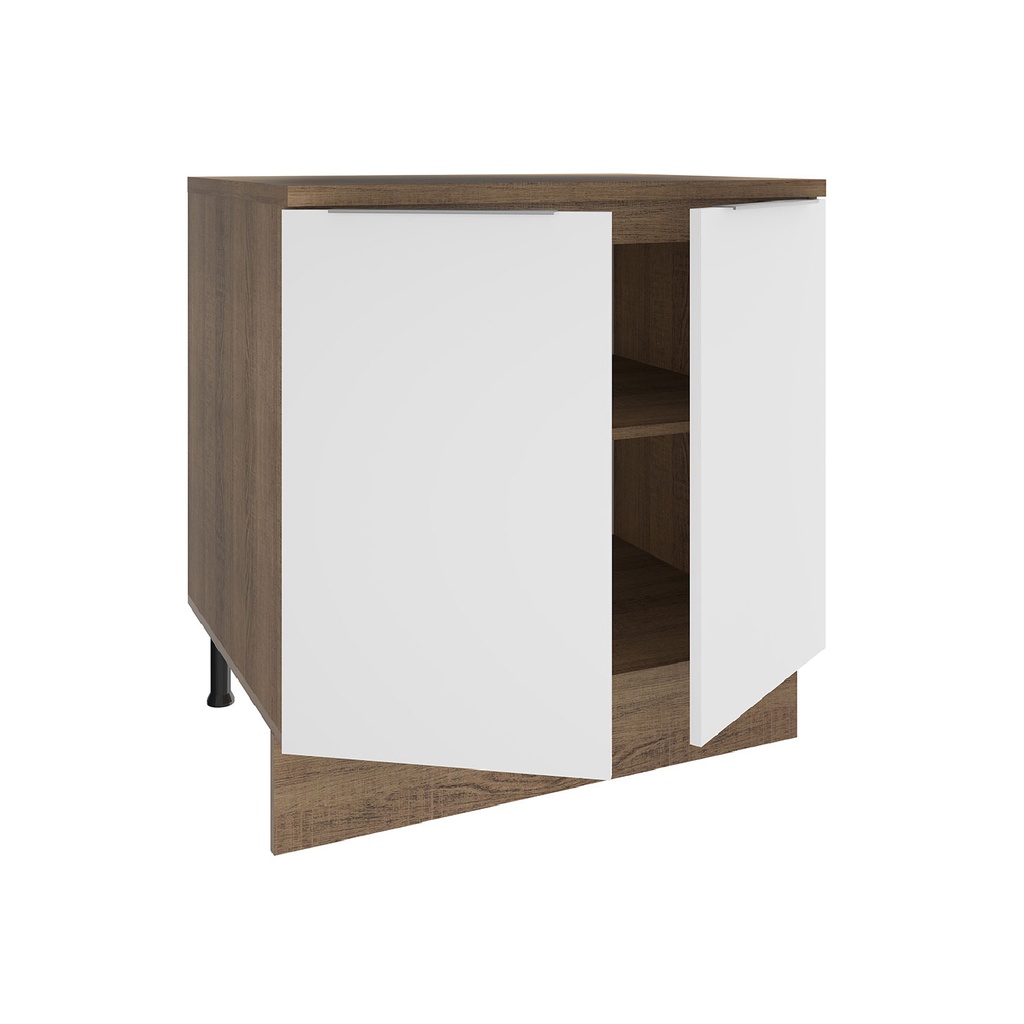 Base cocina Stella blanco 2 puertas 80cm