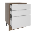 Base cocina Stella blanco 3 cajones 60cm