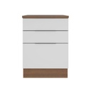 Base cocina Stella blanco 3 cajones 60cm