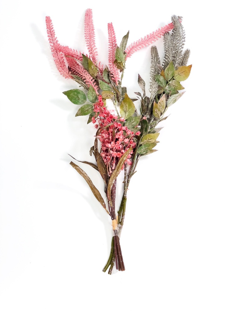 Ramo flores artificiales follaje