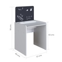 Escritorio infantil con Silla Le Petit blanco