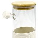 Alcuza borosilicato 3 piezas