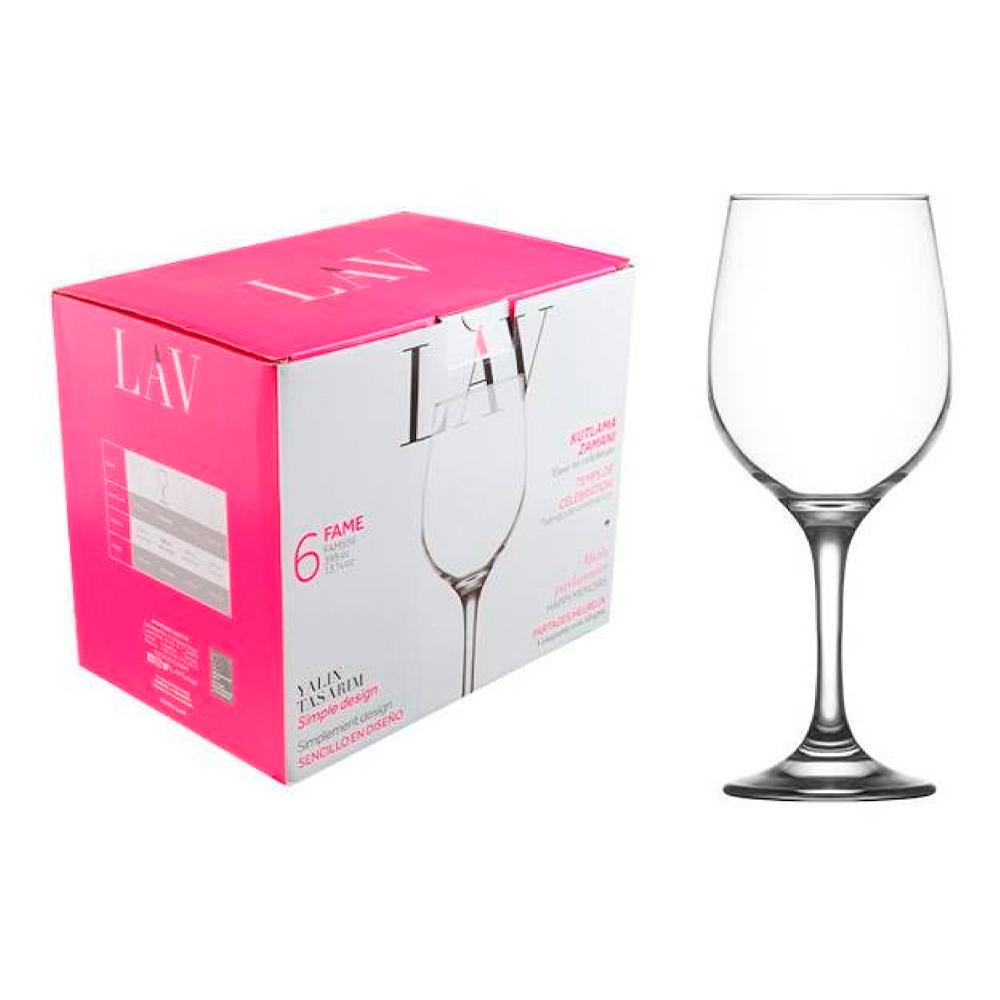 Copa vino 480ml set de 6