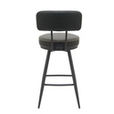Silla Bar Soma giratoria negro