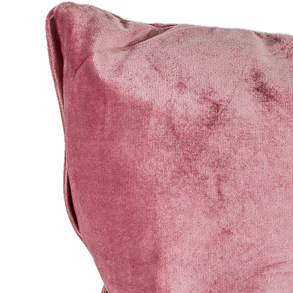 Cojín velvet palo rosa 45x45cm