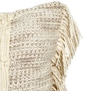 Cojín boho beige flecos 45x45cm