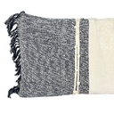 Cojín boho azul flecos 30x70cm