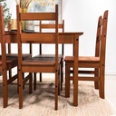 Juego Comedor 6 sillas Lucía café