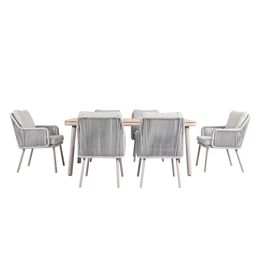 Juego comedor terraza 6 sillas Milano