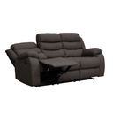 Sofá reclinable 3 cuerpos Boston café 