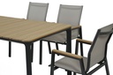 Juego comedor terraza 6 sillas Ely negro