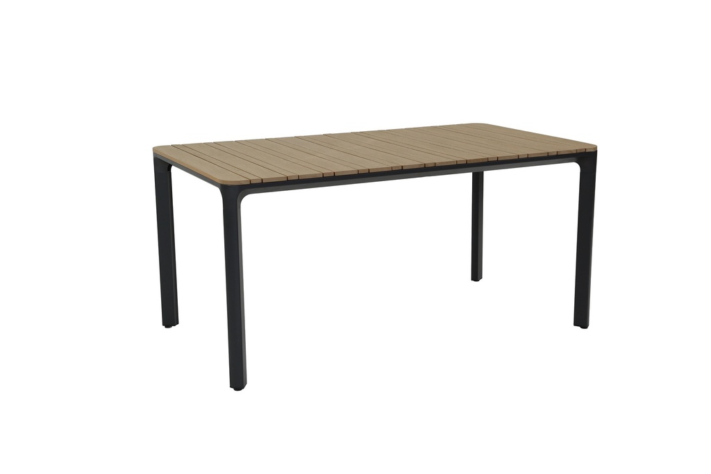Juego comedor terraza 6 sillas Ely negro