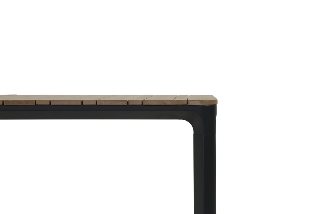 Juego comedor terraza 6 sillas Ely negro