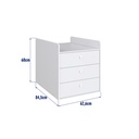 Cama cuna multifuncional c/colchón cuna + colchón 1 plaza