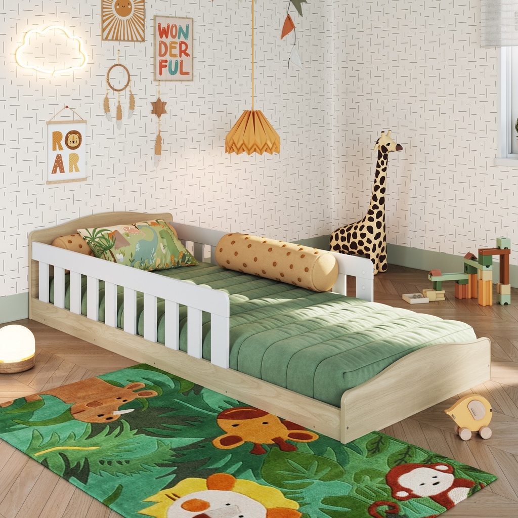 Cama Montessori c/colchón Supreme D23 1 plaza