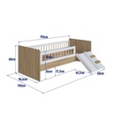 Cama Affeto c/colchón Supreme D23 1 plaza