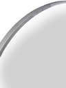 Espejo redondo 60cm Uri plateado