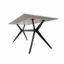 Mesa comedor 6 puestos Akila gris mate