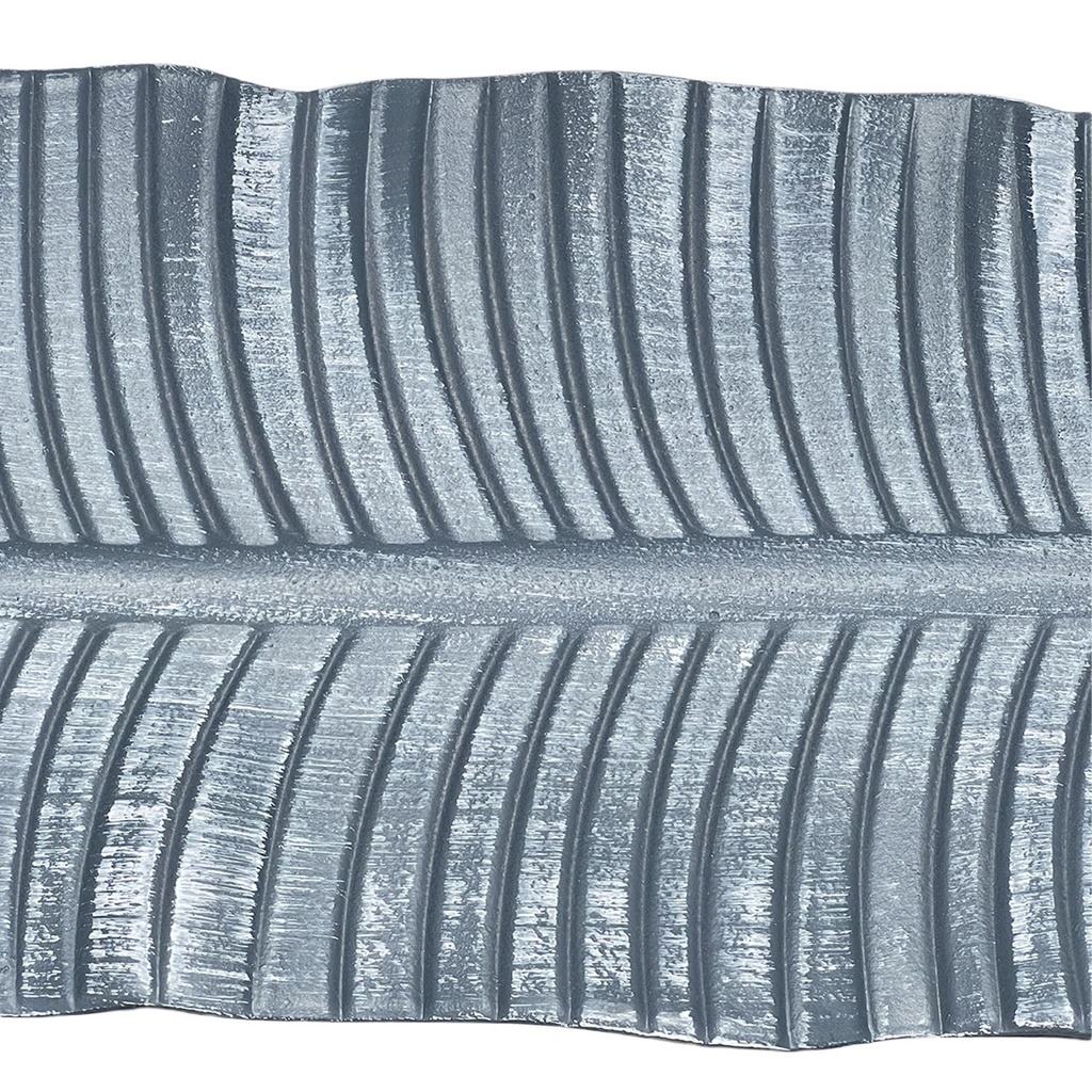 Bandeja hoja ondas 47x16cm plástica gris