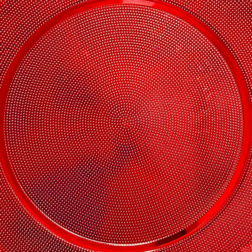 Plato melamina rojo 33cm