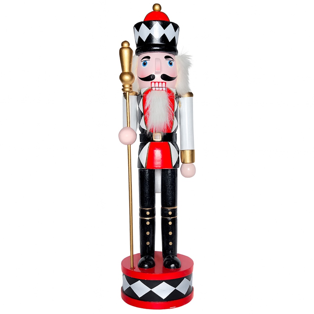 Cascanueces madera rombos 38cm