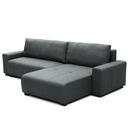 Sofa cama reversible seccional Essen gris oscuro