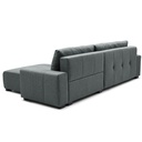 Sofa cama reversible seccional Essen gris oscuro