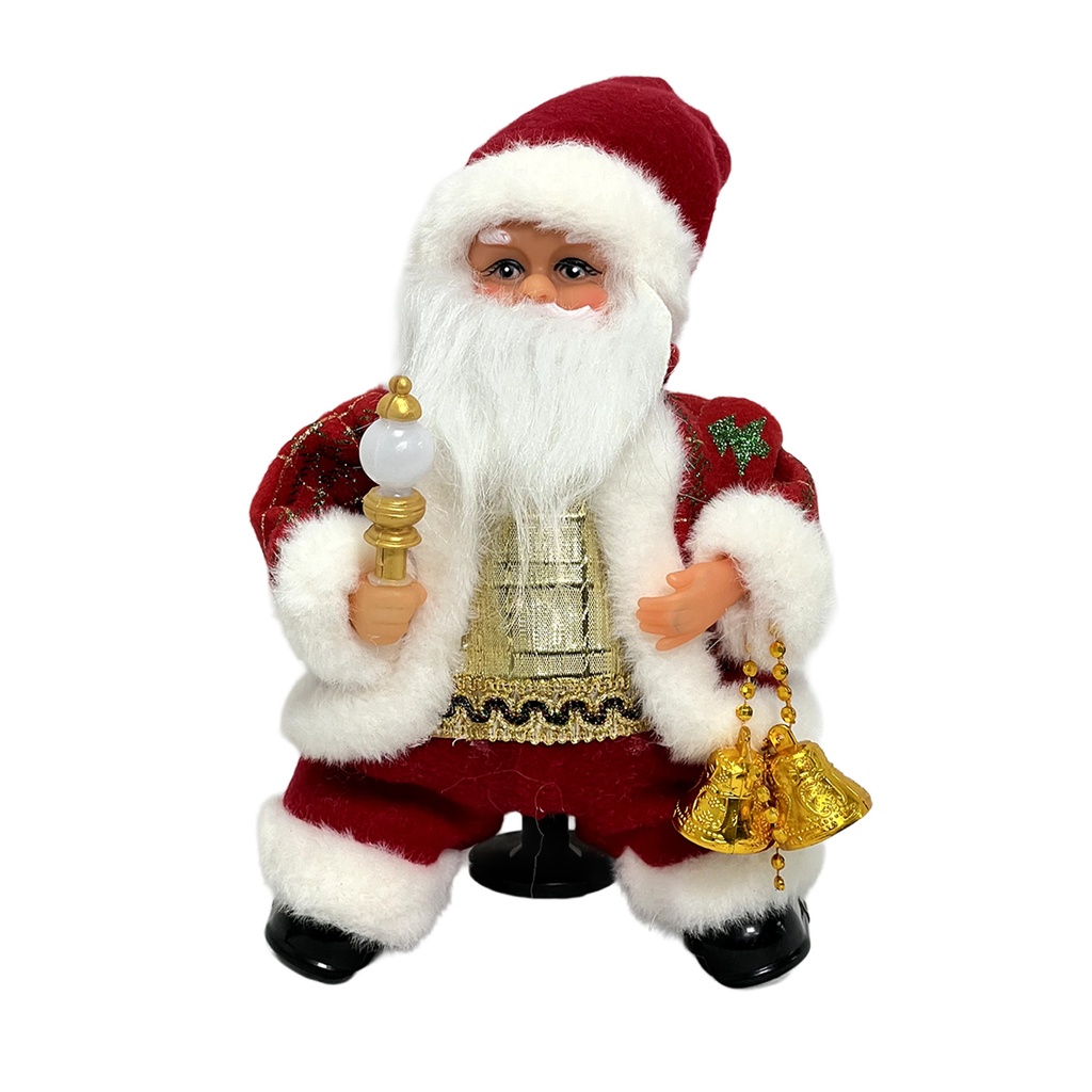 Viejo pascuero musical 35cm arrastre