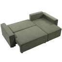 Sofá cama seccional Vito verde edición touch