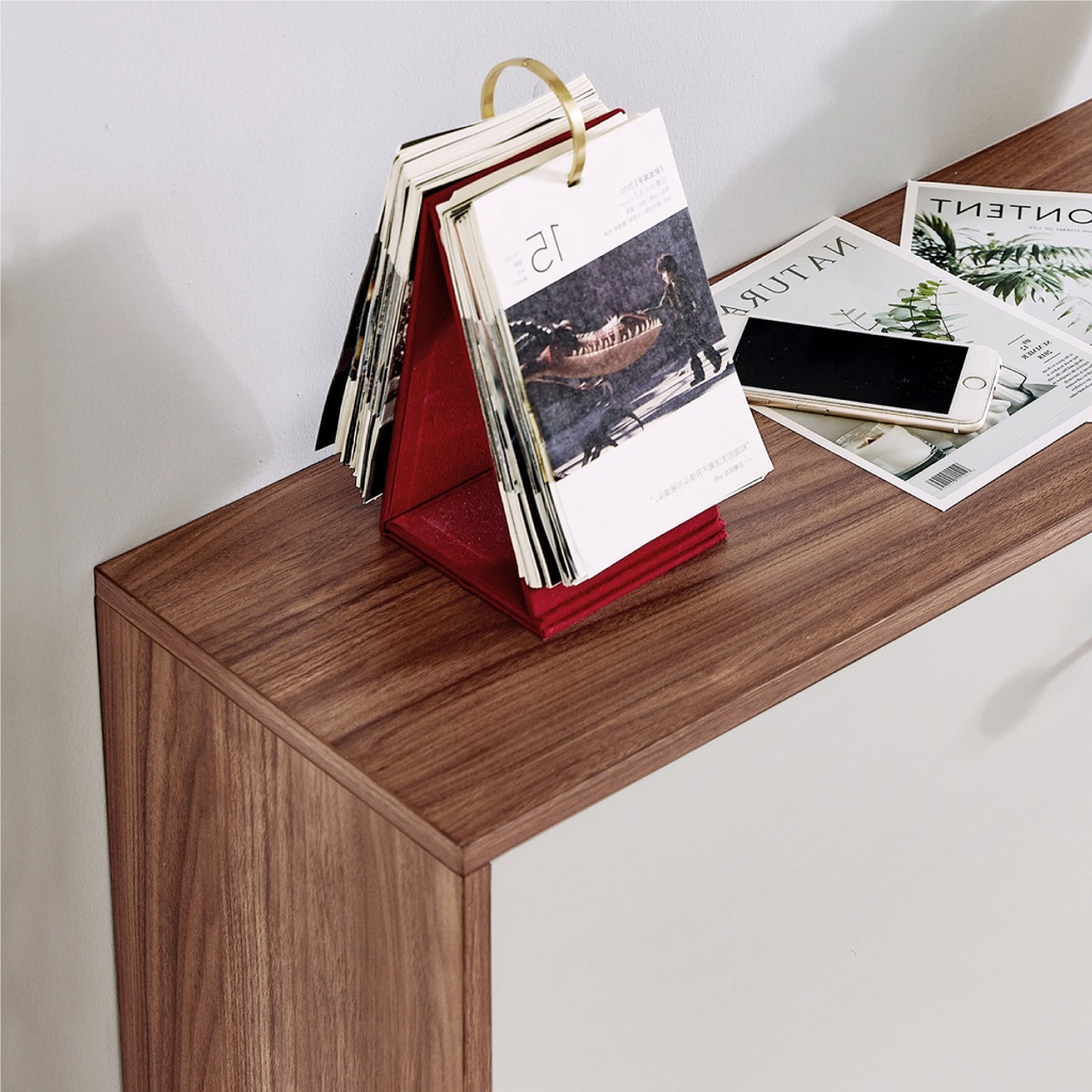 Zapatero Madison 3 cajones café-blanco